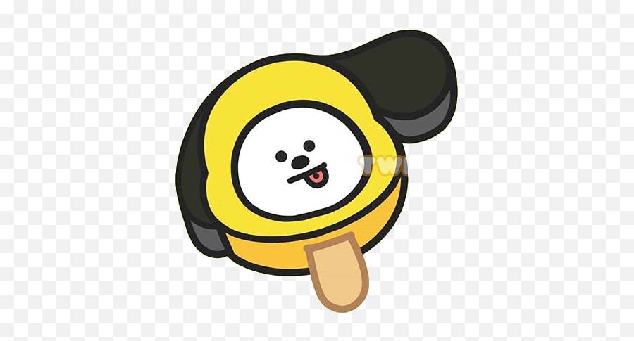 Bt21 Bts Popsicle Chimmy Sticker - Happy Emoji,Popsicle Emoji