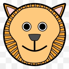 Lion Illustration Image - Lion Face Black And White Clipart Emoji,Cat Emoji