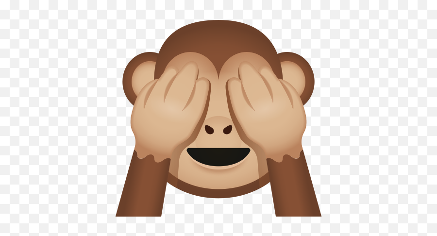 See No Evil Monkey Icon - Happy Emoji,Monkey Eyes Emoji