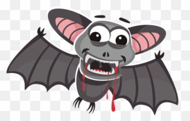 Halloween Bat Cartoon - Bloody Bat Cartoon Emoji,Bat Emoticon