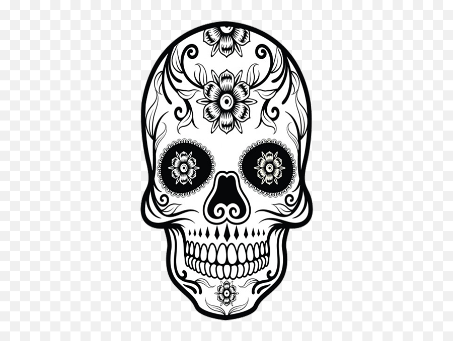 Drawing Day Of The Dead Skull Clipart - Milwaukee Bucks Emoji,Dead Skull Emoji