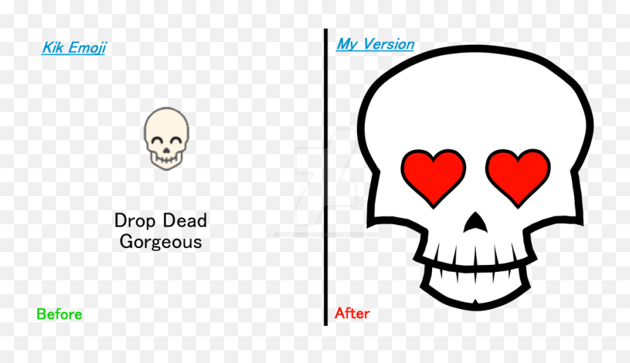 Drop Dead Gorgeous - Kik Skull Emoji,I See Dead People Emoji