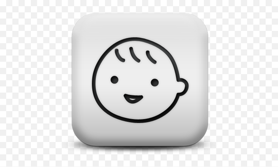 Babyfeeder Log - Baby Face Clipart Png Black And White Emoji,Breastfeeding Emoticon