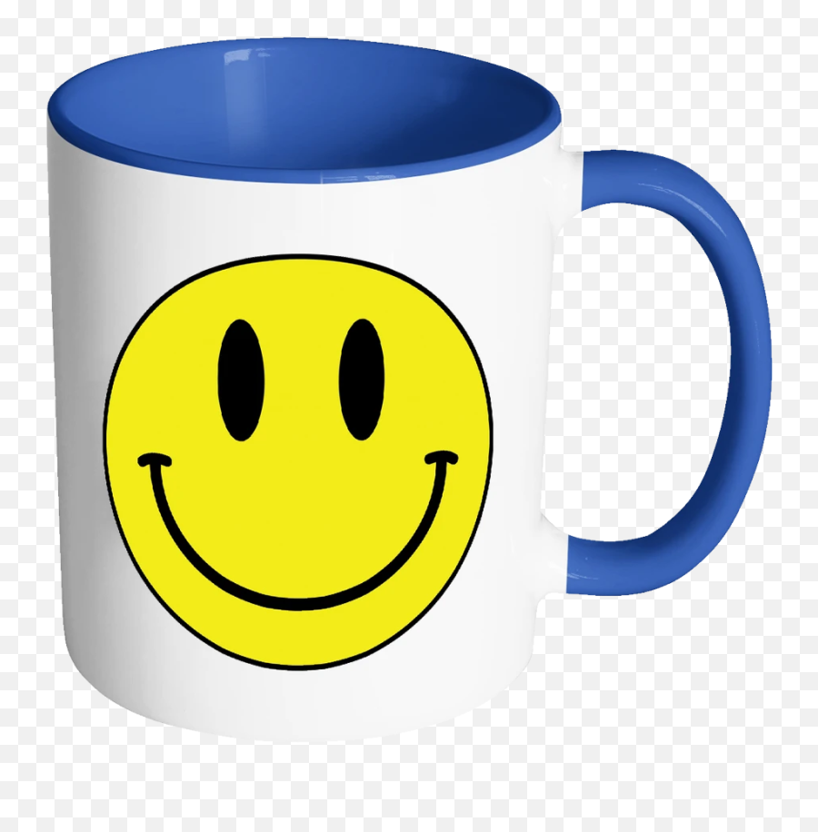 Smiley Face Color Accent Coffee Mug - Mug Emoji,J Emoticon