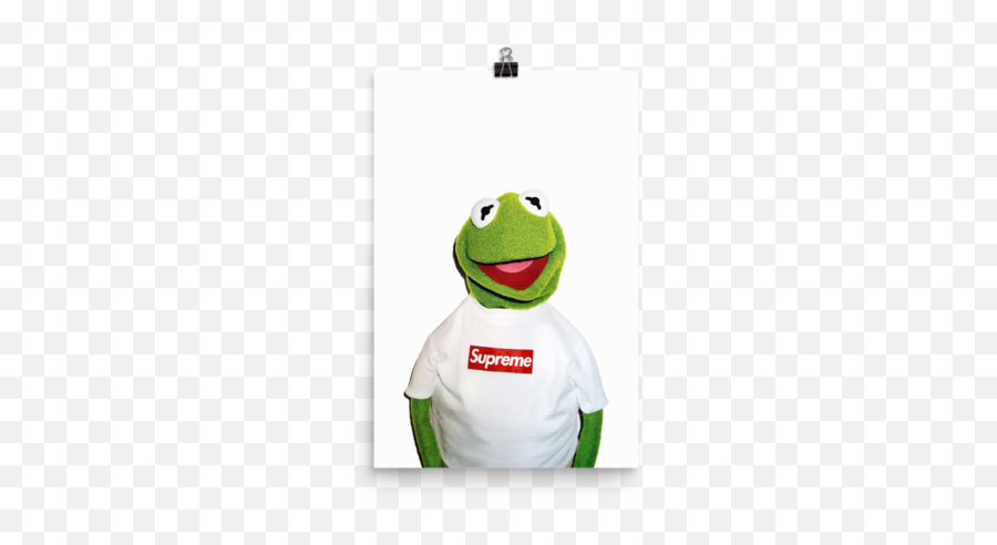 Kermit The Frog Transparent Png - Kermit Supreme Poster Emoji,Kermit Tea Emoji