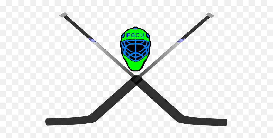 6580 Mask Free Clipart - Cliparts Crossed Hockey Sticks With Mask Emoji,Hockey Mask Emoji