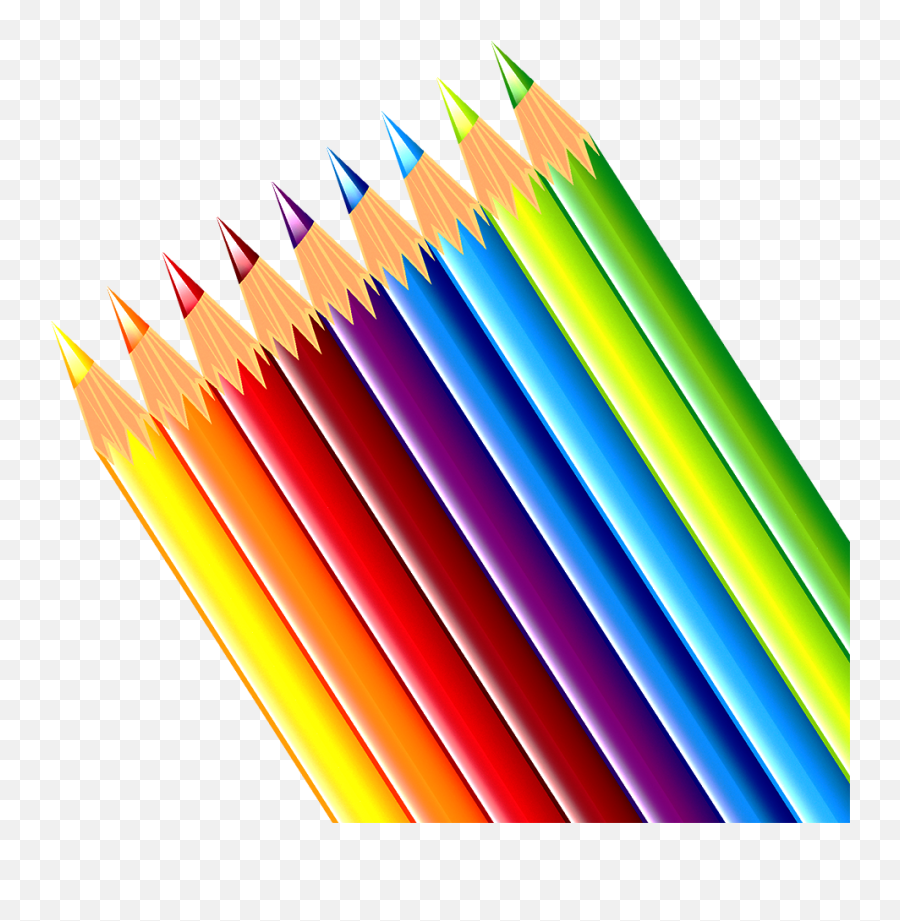 Royalty Free Paper Pencil Clip Art - Colorful Pencil Png Emoji,Paper And Pencil Emoji