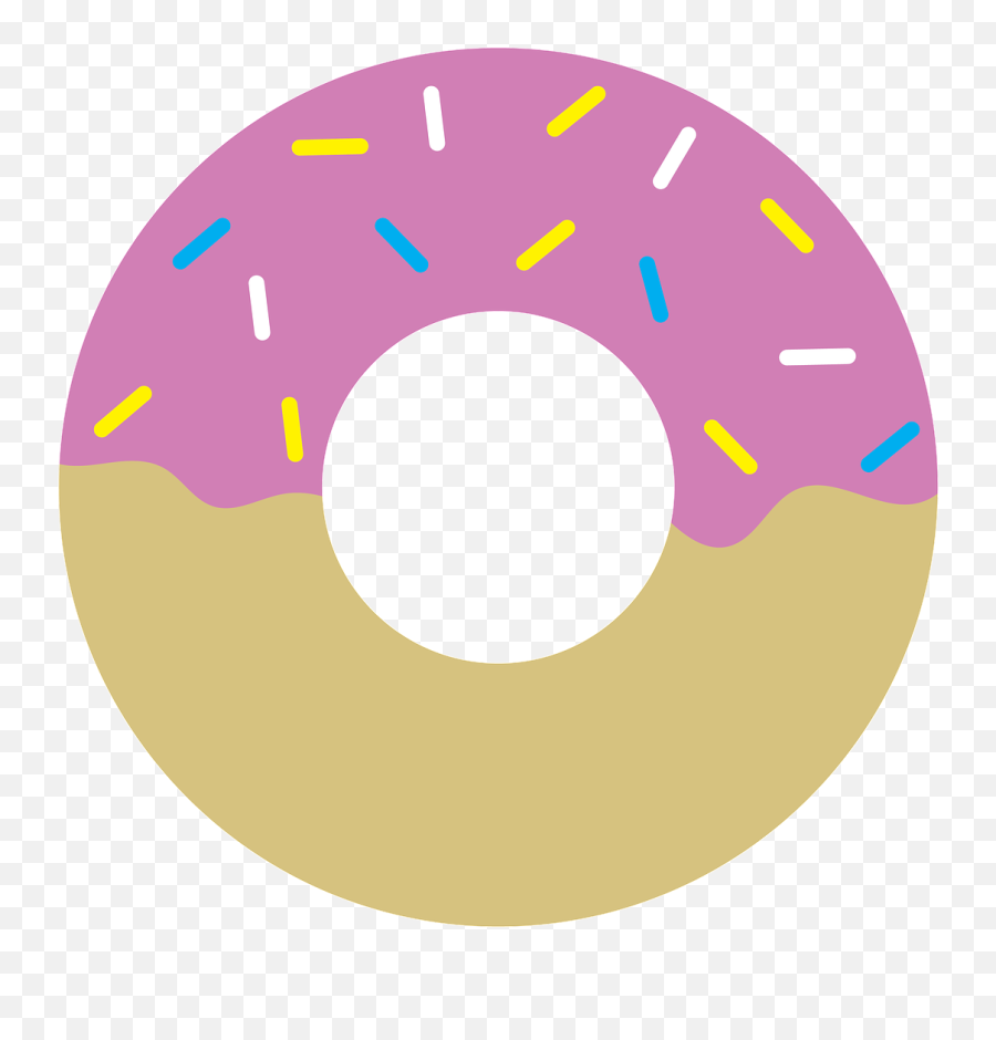 Donut Icon - Kartun Pizza Donat Hitam Putih Emoji,Emoji Donuts