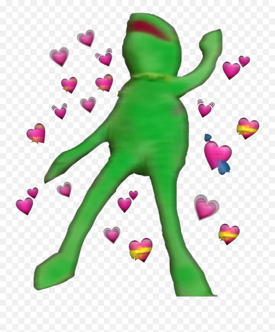 Kermit Heart Freetoedit Emoji,Kermit Heart Emoji Meme
