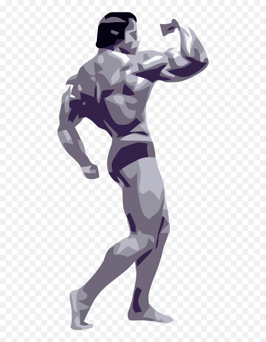Posing Bodybuilder Clipart - Arnold Schwarzenegger Pose Vector Emoji,Bodybuilding Emoticons