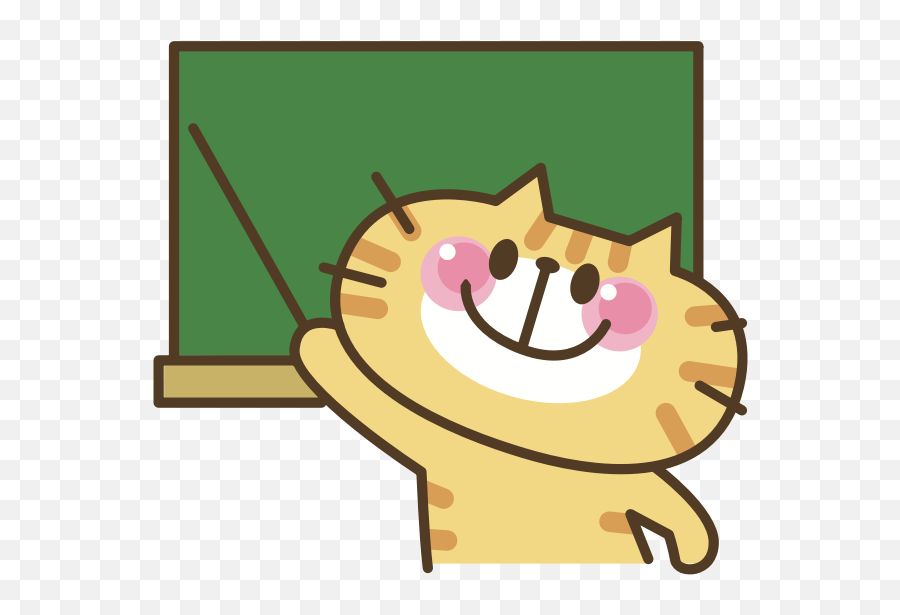 Cat Instructor - Rabbit Teacher Clipart Emoji,Cat Emoticon