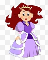 Princess Queen Pretty Girl - Clipart Transparent Background Emoji