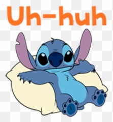 Stitch 2 Stickers For WhatsApp - Uh Huh Emoji