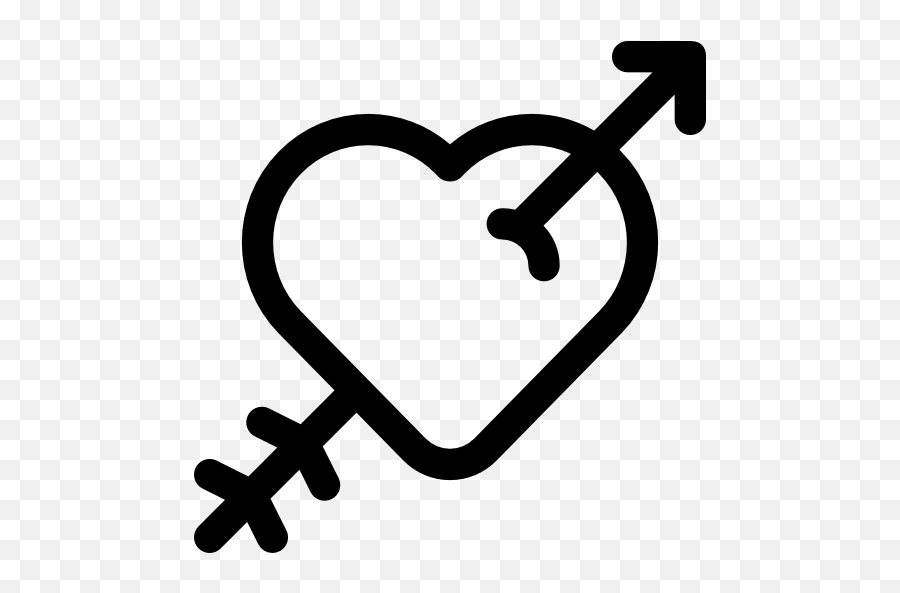 Heart Arrow Cupid Valentines Day Love Romantic Icon - Icon Emoji,Cupid Emoji