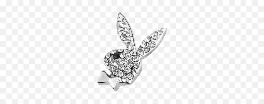 Playboy Bunny Royal Diamond Gem Gemstone Stone Jewel - Boucles D Oreilles Playboy Emoji,Playboy Bunnies Emoji