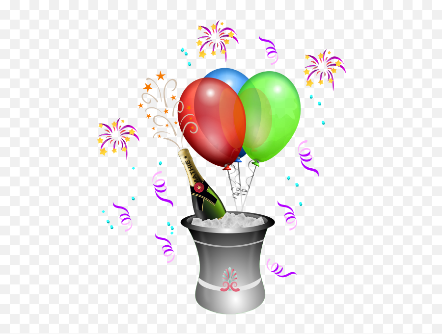 Vector Illustration Of Party And Celebration - Champagne Clip Art Celebration Emoji,Emoji Gift Ideas
