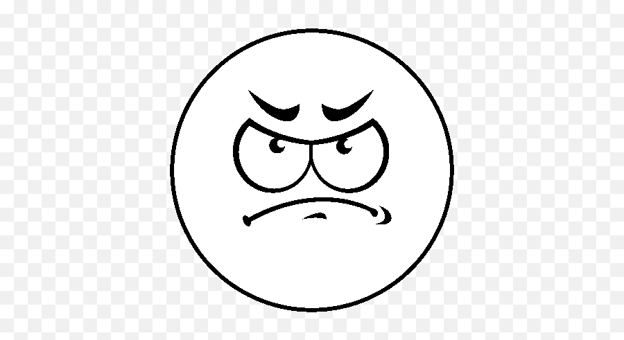 Angry Smiley Coloring Page - Coloringcrewcom Feelings And Emotions Cartoons Emoji,Anger Emoticon