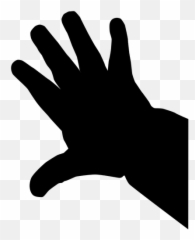 Silhouette Of A Hand - Baby Clipart Emoji