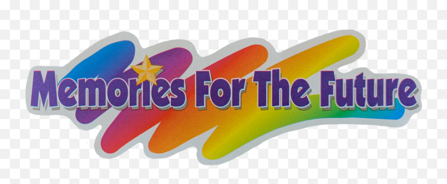 Rainbow Future Retro Vintage Aesthetic - Graphic Design Emoji,Memories Emoji