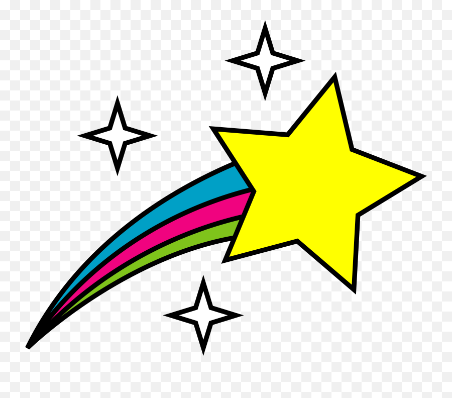 Shooting Star Clip Art I Description From Friskychile - Cartoon Drawing Shooting Star Emoji,Shooting Star Emoji
