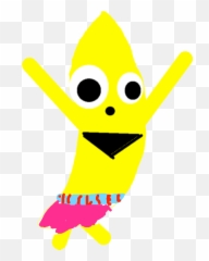 Rainbow Banana 1 - Cartoon Emoji