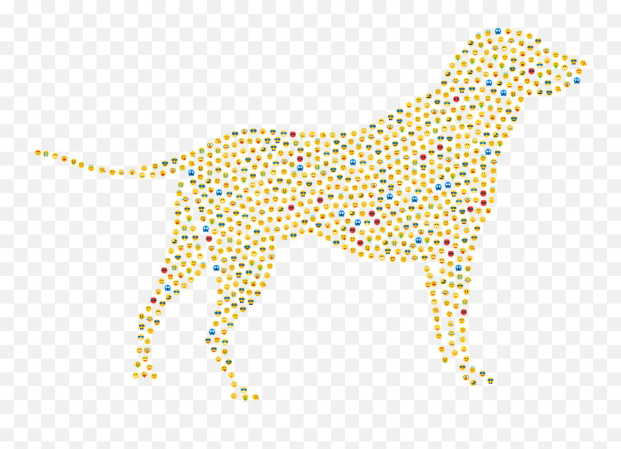 Dog Emoji Emoticons - Free Vector Graphic On Pixabay Random Seamless Perforated Texture,Emoji Dog