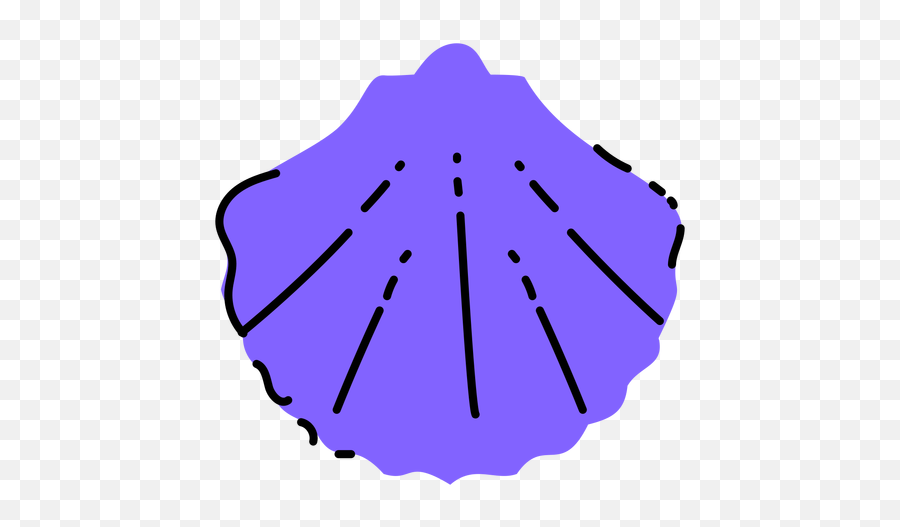Purple Seashell Flat - Transparent Png U0026 Svg Vector File Dot Emoji,Seashell Emoji