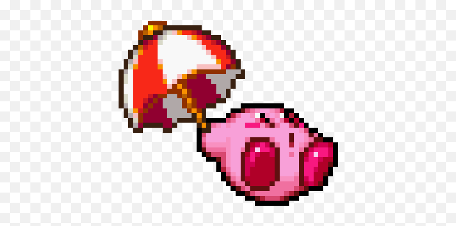 Kirby Epic Drawn - Pixel Art Kirby Gif Emoji,Kirby Thinking Emoji