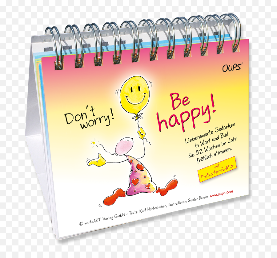 Oups Tischgalerie - Dont Worry Be Happy Oups Don Be Emoji,Worry Emoticon