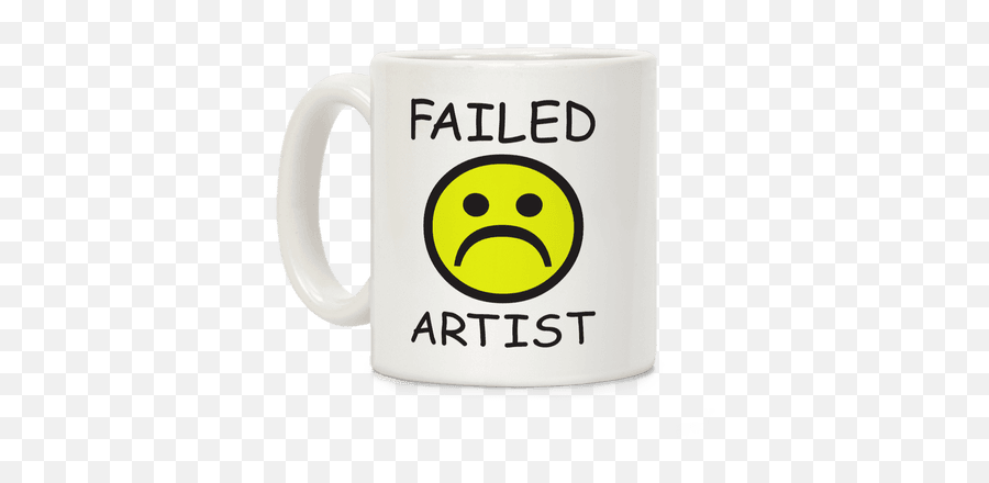 Failed Artist Coffee Mugs Lookhuman - Sad Boy Emoji,Coffee Emoticon