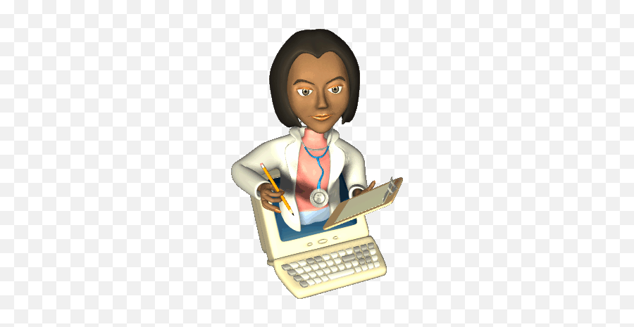 Top Doctors Office Stickers For Android U0026 Ios Gfycat - Cartoon Writing Doctor Gif Emoji,Female Doctor Emoji
