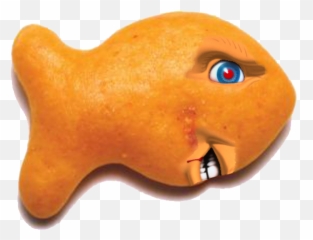 Murderous Goldfish Cracker - Transparent Gold Fish Snack Emoji,Goldfish Emoji