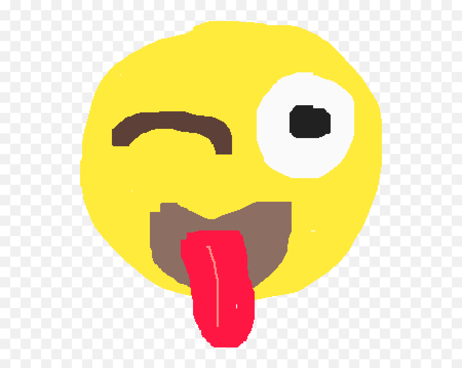 Pixilart - Cartoon Emoji,Sticking Tongue Out Emoji