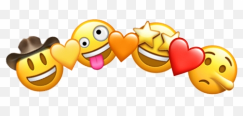 Emoji Crown Halo Cute Kawaii Wow Cowboy - Cartoon,Emoji With Halo