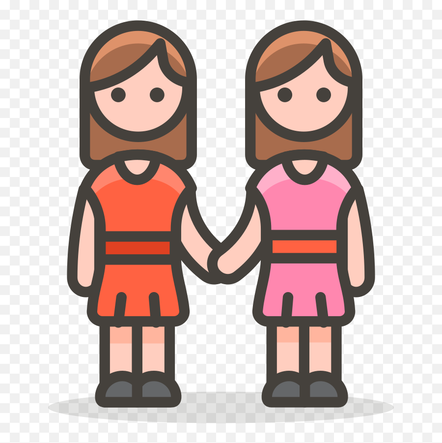 284 - Two Women Holding Hands Icon Emoji,Two Hands Emoji