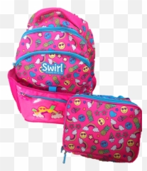 Swirl Emoji School Backpack And Lunch Cooler - Diaper Bag,Backpack Emoji