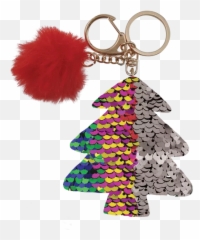 Multicolored Xmas Tree Clip - Keychain Emoji,Emoji Xmas Tree