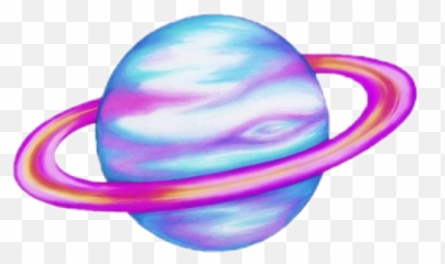 Galaxy Space Planet Neptune Saturn - Planeta Neon Png Emoji