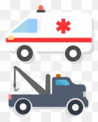 Tow And Ambulance Clipart - Clip Art Emoji,Ambulance Emoji