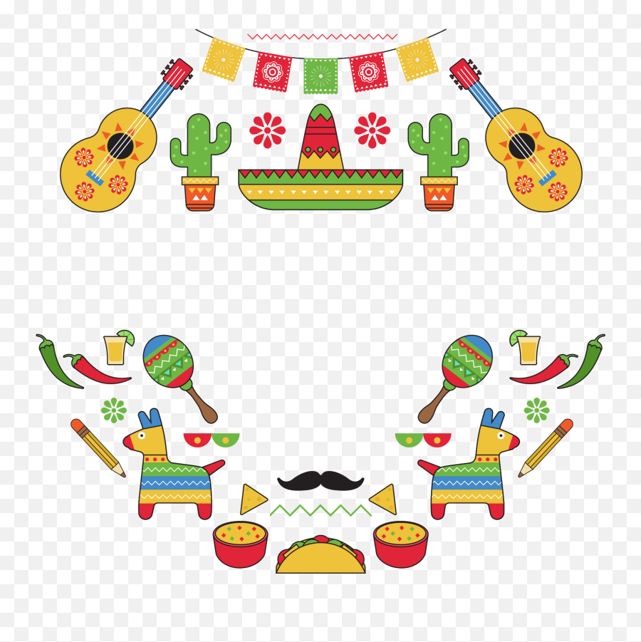 Mexican Pinata Clipart Png - Mexican Background Transparent Emoji,Emoji Pinatas