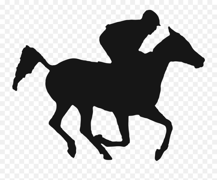 Thoroughbred Transparent Png Clipart - Race Horse And Jockey Silhouette Emoji,Kentucky Derby Emojis