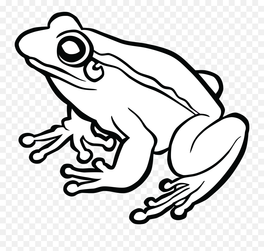 Frog And Toad Clipart Black And White - Frog Black And White Emoji,Frog Coffee Emoji