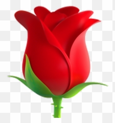 Rose Emoji Flower Emoticon Iphone - Transparent