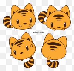 Emoji Clipart Tiger Emoji Tiger Transparent Free For - Chibi Cute Tiger Drawing,Tiger Emoji