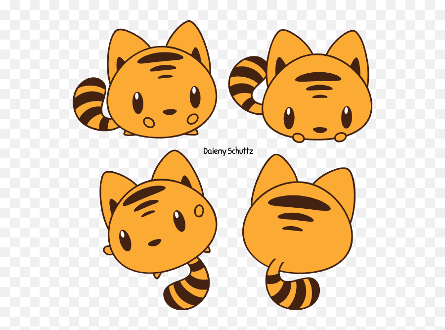 Emoji Clipart Tiger Emoji Tiger Transparent Free For - Chibi Cute Tiger Drawing,Tiger Emoji