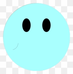Blue Smiley Face Svg Clip Arts - Circle Emoji,Blue Emoticon