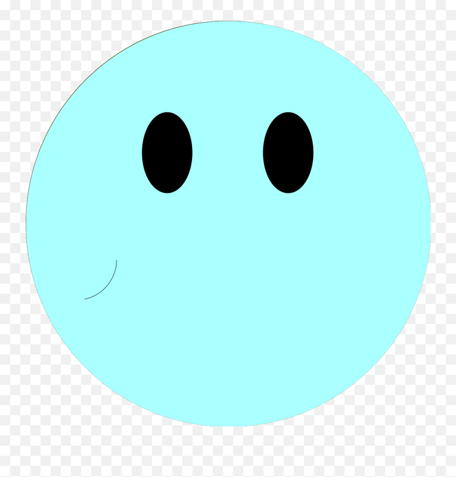 Blue Smiley Face Svg Clip Arts - Circle Emoji,Blue Emoticon