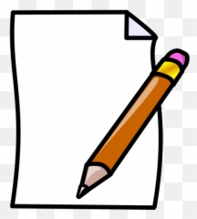 Paper And Pencil Png Svg Clip Art For - Paper And Pencil Clipart Emoji,Paper And Pen Emoji