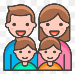 Family Man Woman Boy Boy Free Icon Of 780 Free Vector Emoji - Family Of 4 With 2 Boys Clipart,Family Emoji