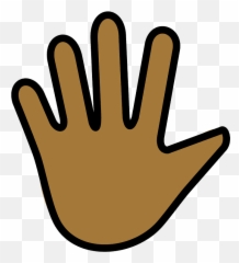 Hand with fingers splayed emoji clipart Free download - Vulcan Salute